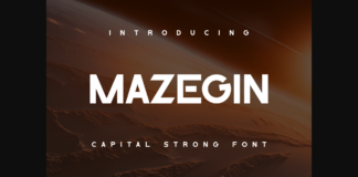 Mazegin Font Poster 1