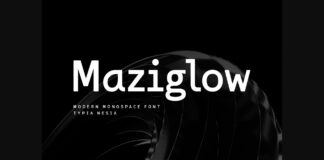 Maziglow Font Poster 1