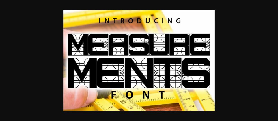 Measurements Font Poster 3