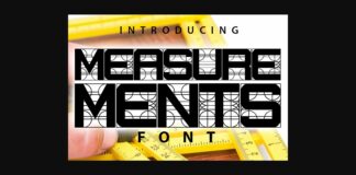 Measurements Font Poster 1