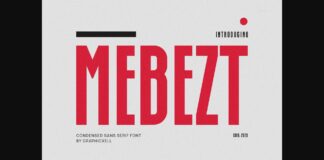 Mebezt Font Poster 1