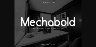 Mechabold Font Poster 1