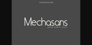 Mechasans Font Poster 1