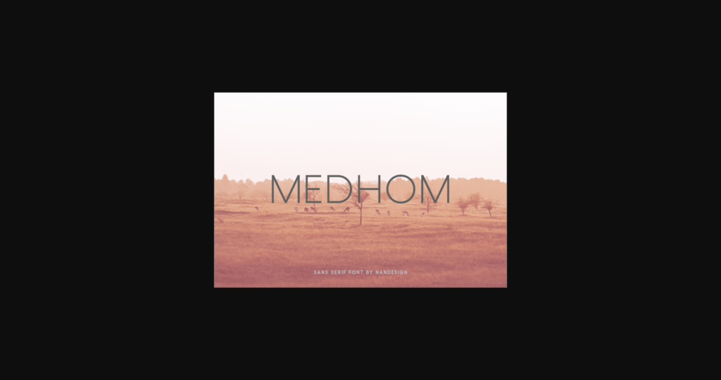 Medhom Font Poster 3