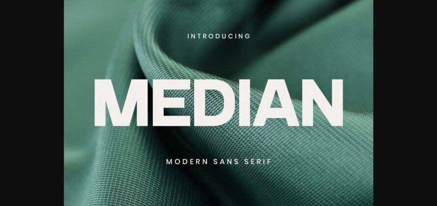 Median Font Poster 3