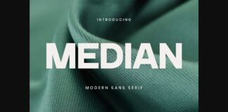 Median Font Poster 1