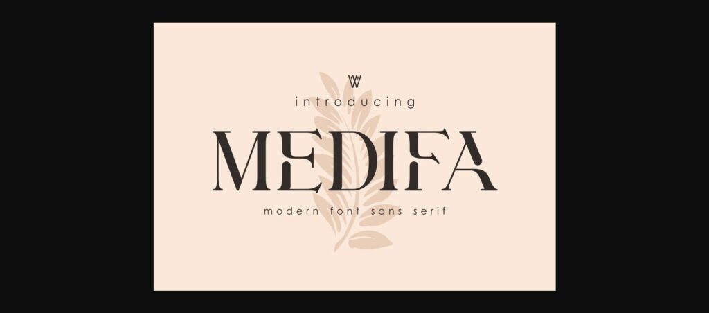 Medifa Font Poster 3