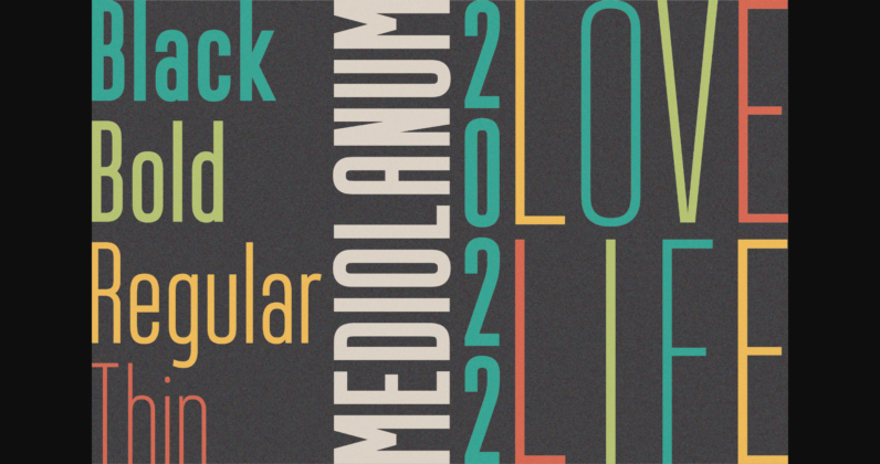 Mediolanum Font Poster 4