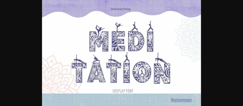 Meditation Font Poster 1