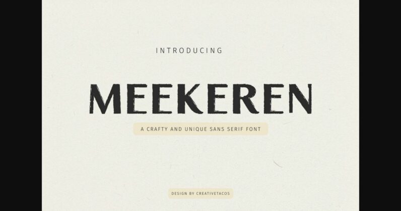 Meekeren Font Poster 3