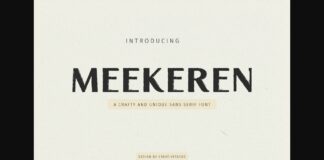 Meekeren Font Poster 1