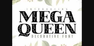 Mega Queen Font Poster 1