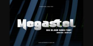 Megastel Font Poster 1