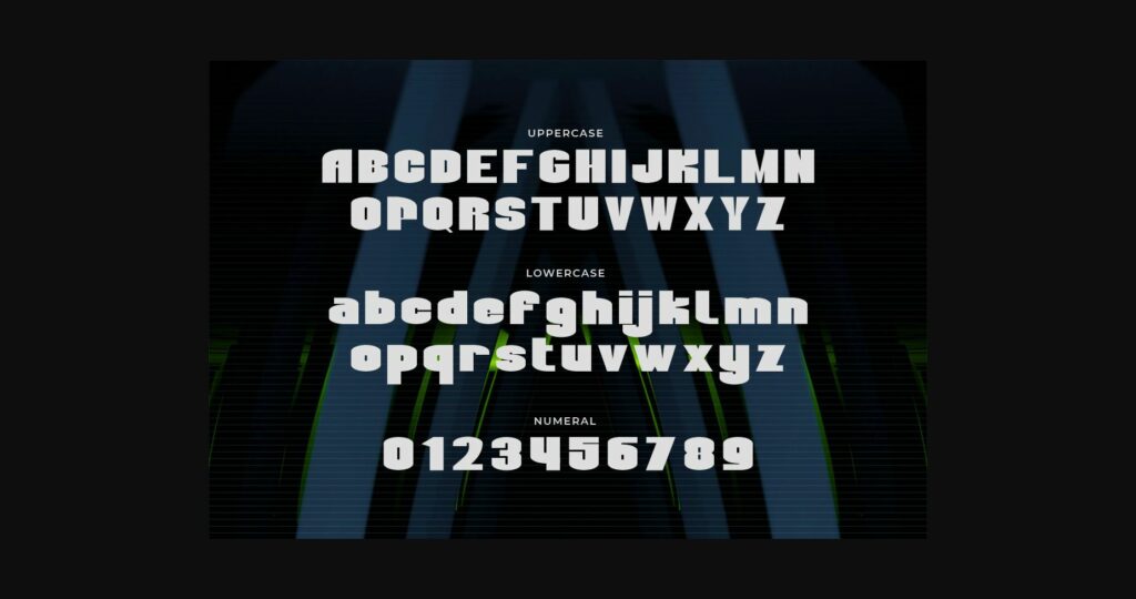 Megastel Font Poster 2