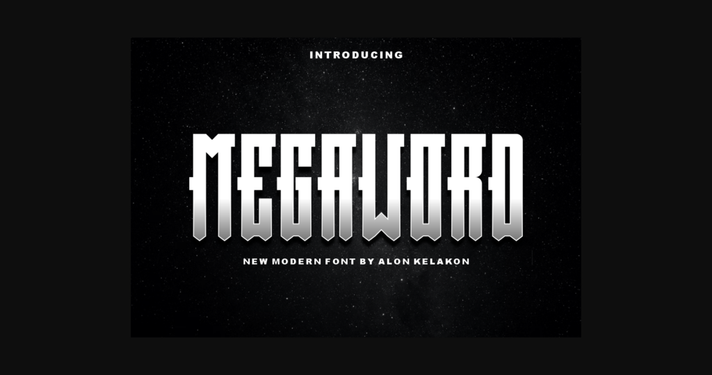 Megaword Font Poster 3