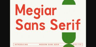 Megiar Font Poster 1