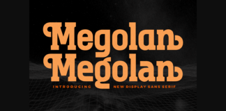 Megolan Font Poster 1