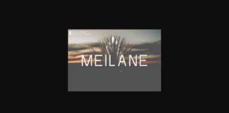 Meilane Font Poster 1