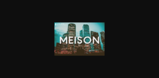 Meison Font Poster 1