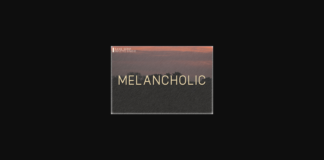 Melancholic Font Poster 1