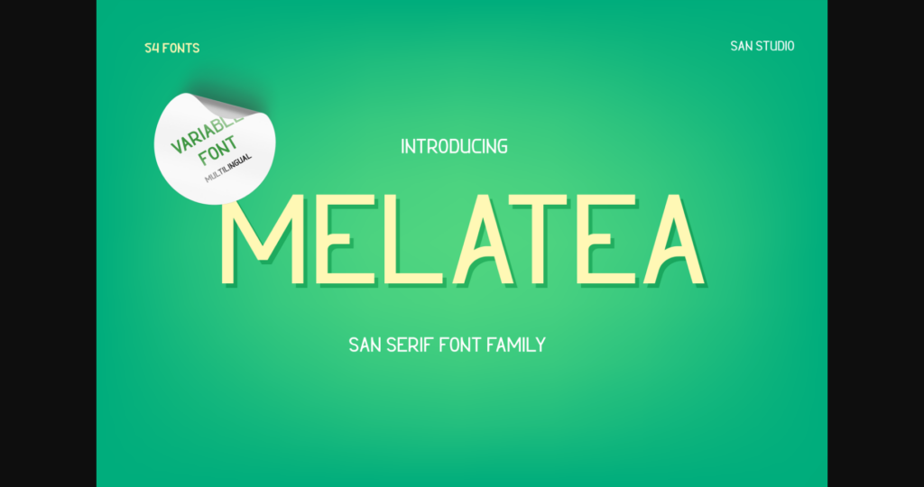 Melatea Font Poster 3