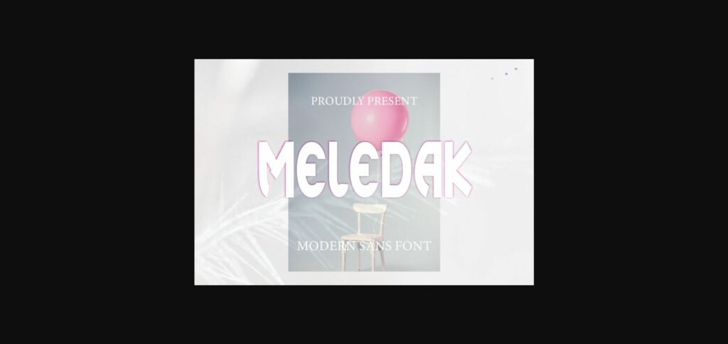 Meledak Font Poster 3