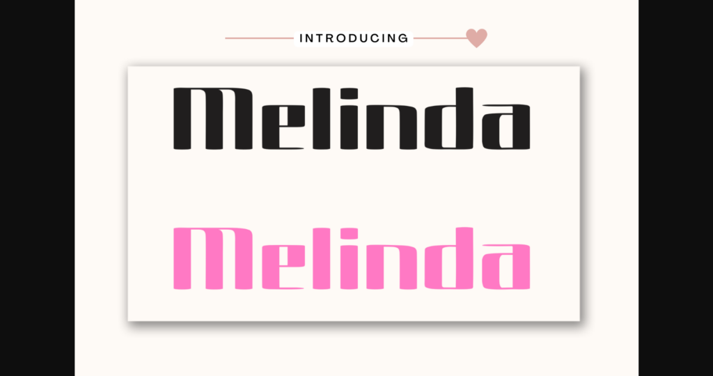 Melinda Font Poster 3