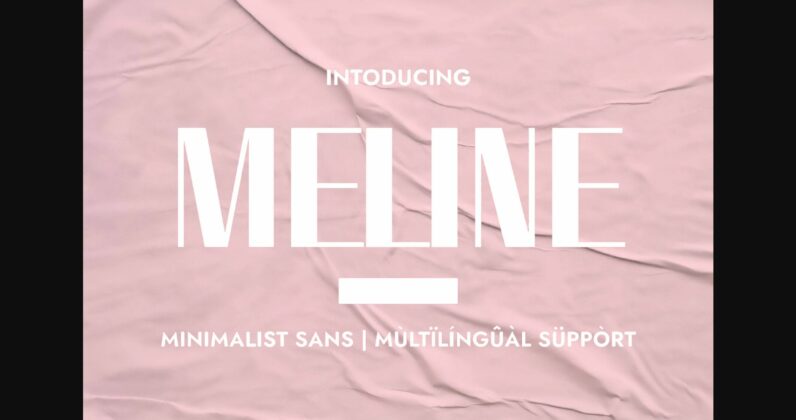 Meline Font Poster 3