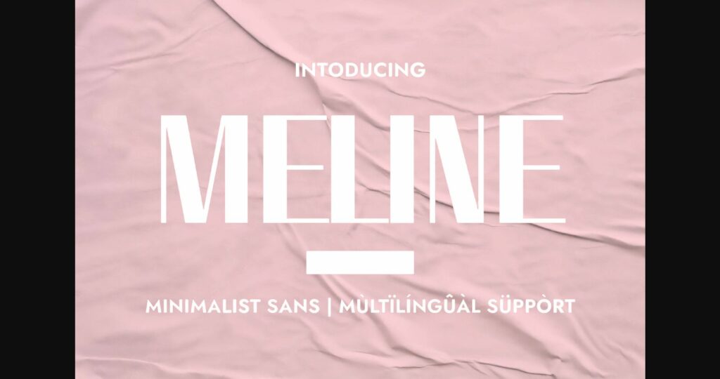 Meline Font Poster 1