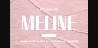 Meline Font Poster 1