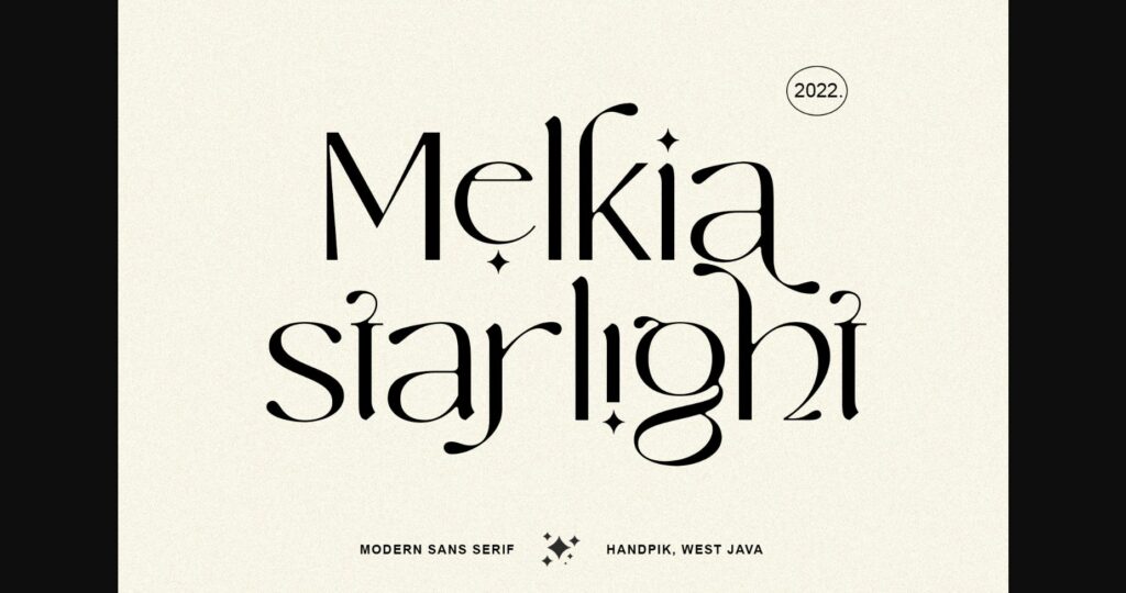 Melkia Starlight Font Poster 1