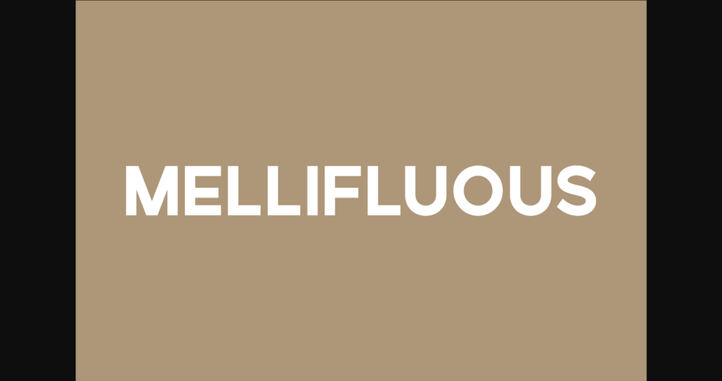 Mellifluous Font Poster 3