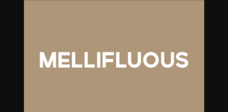 Mellifluous Font Poster 1