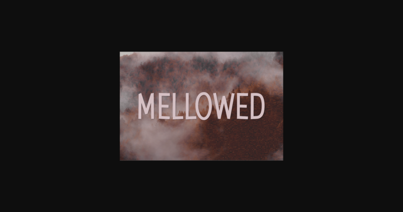 Mellowed Font Poster 3