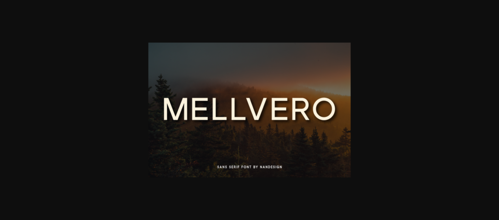 Mellvero Font Poster 3