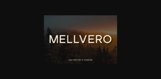 Mellvero Font Poster 1