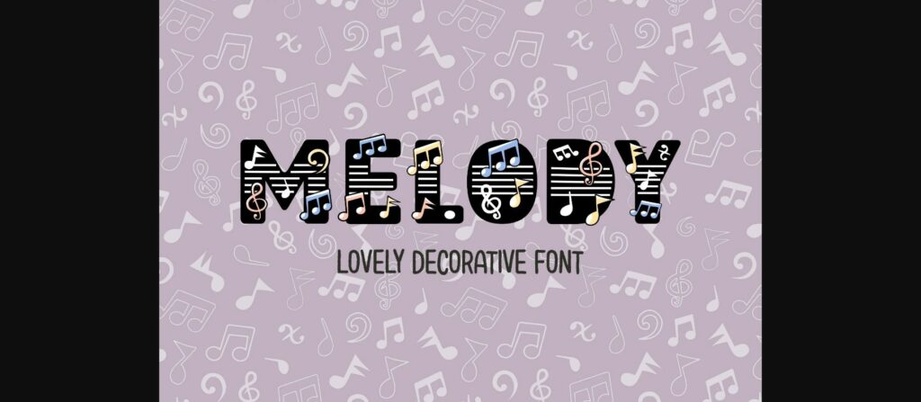 Melody Font Poster 3