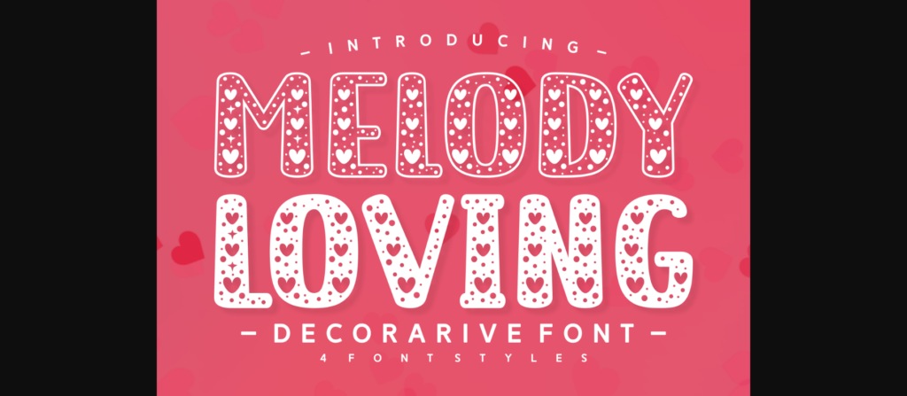 Melody Loving Font Poster 3