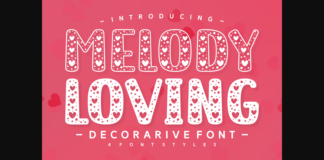 Melody Loving Font Poster 1