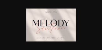 Melody Southern Duo Font Poster 1