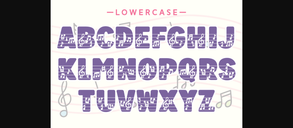 Melody Tone Font Poster 8