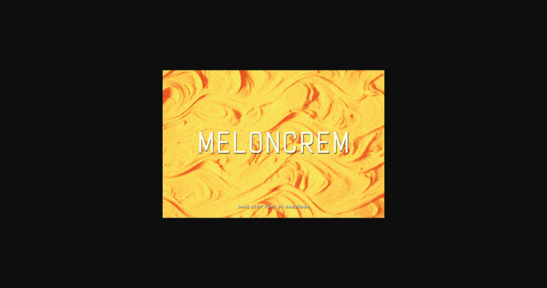 Meloncrem Font Poster 1