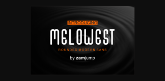 Melowest Font Poster 1