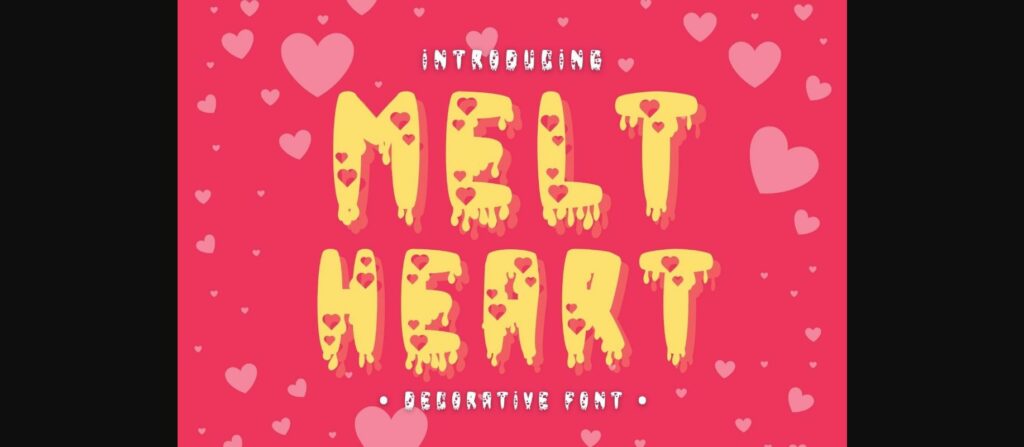 Melt Heart Font Poster 3