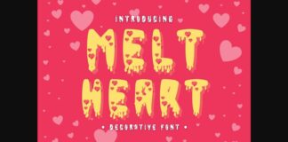 Melt Heart Font Poster 1