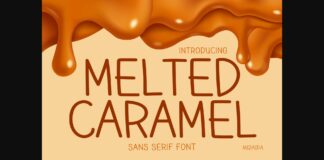 Melted Caramel Font Poster 1