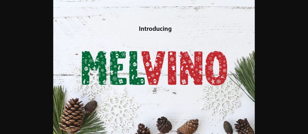 Melvino Font Poster 3