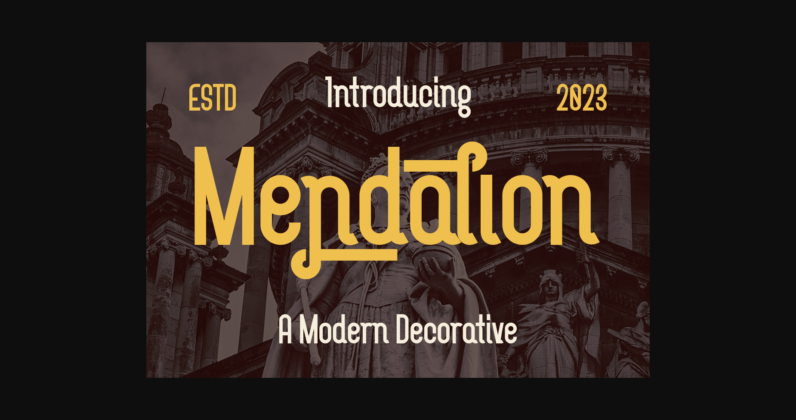 Mendalion Font Poster 3