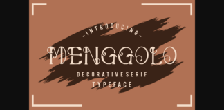 Menggolo Font Poster 1