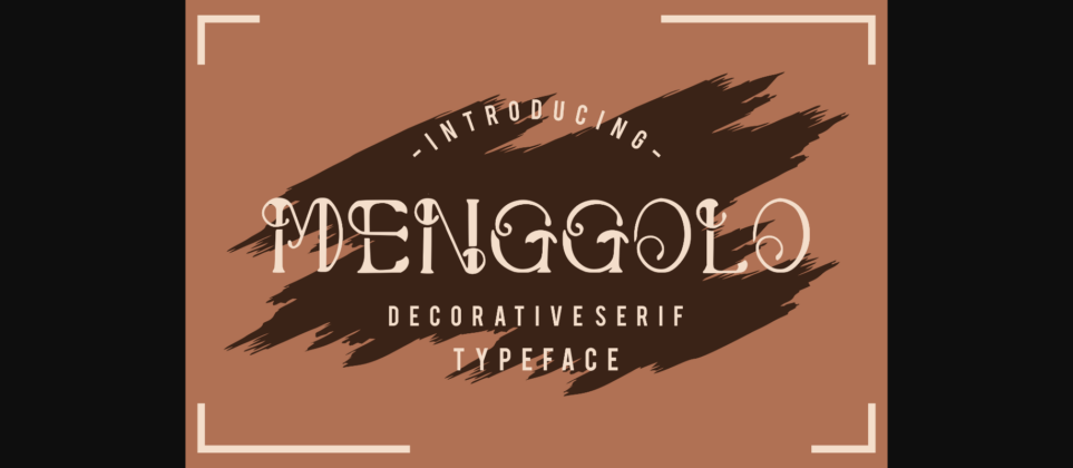 Menggolo Font Poster 1